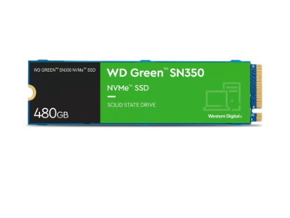 SSD Western Digital Green SN350 PCIe Gen3 x4 NVMe M.2 480GB WDS480G2G0C